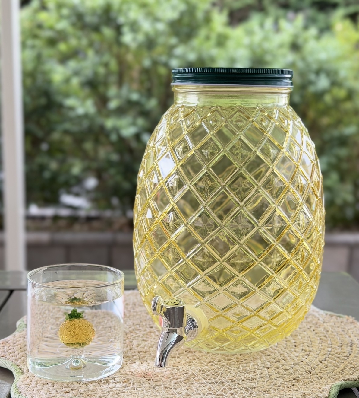 Dispenser in vetro con rubinetto 3,3 litri 