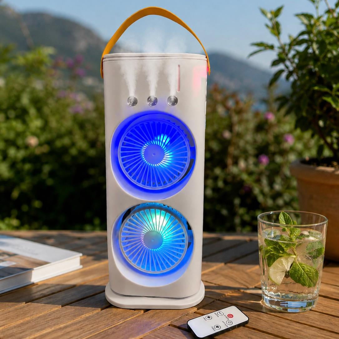 Ventilatore con nebulizzatore
