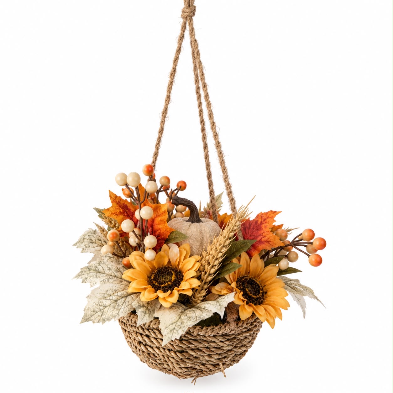 Cestino con decorazione da appendere 