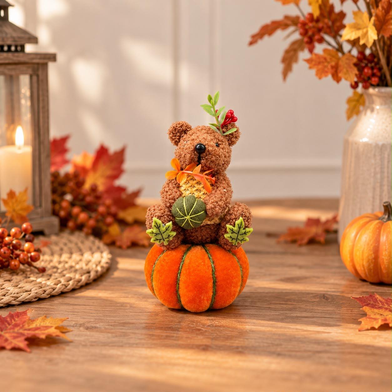 Orsetto zucca “Autumn” arancio