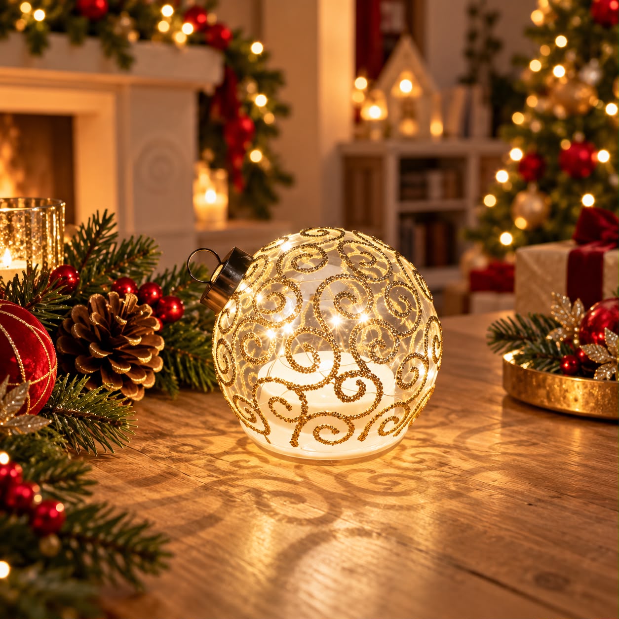 Decorazione luminosa pallina 