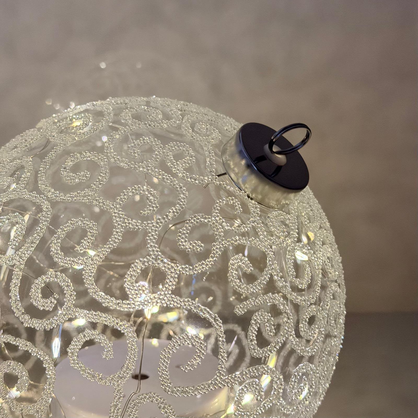 Decorazione luminosa ''Luxury'' girevole white spirale