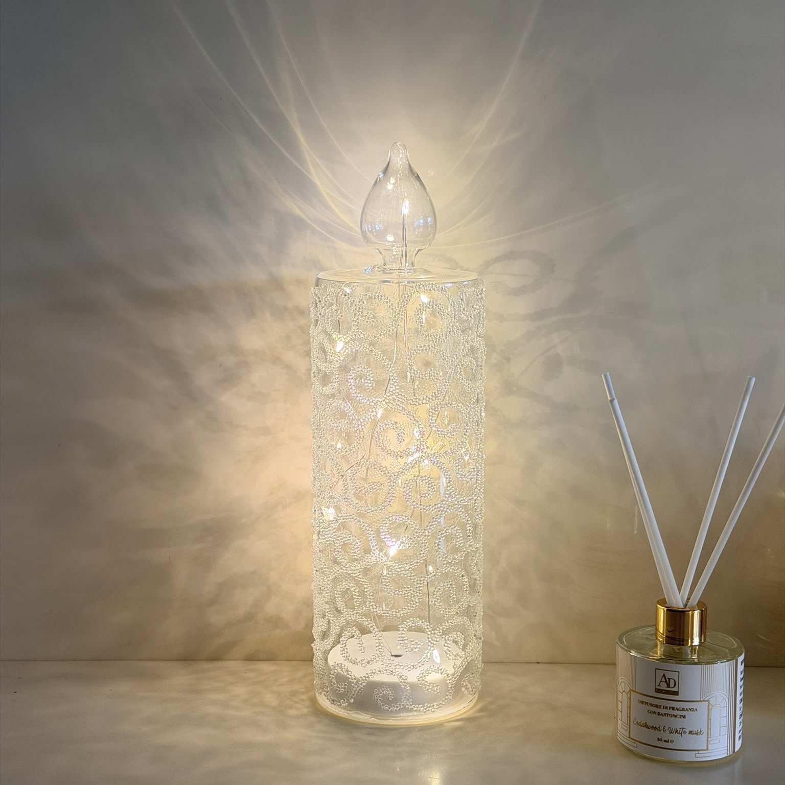 Decorazione luminosa candela 